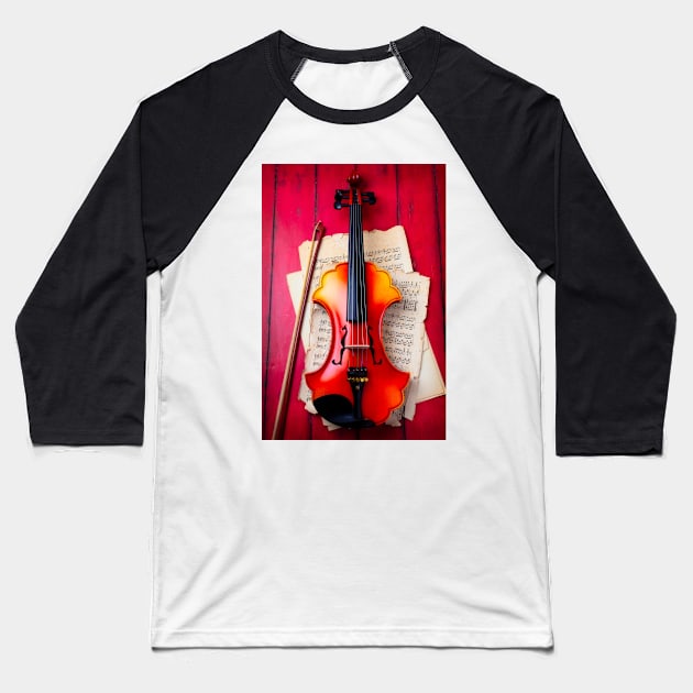 Beautiful Baroque Violin Baseball T-Shirt by photogarry